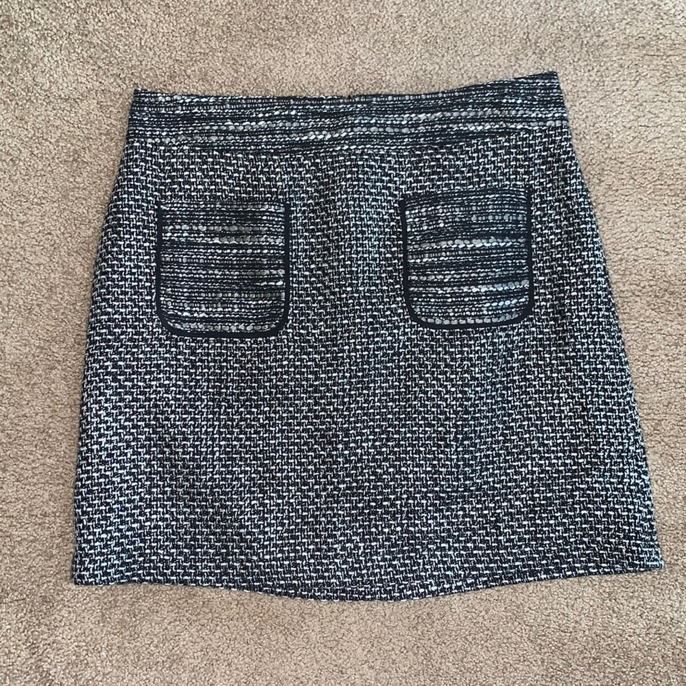 Loft black and gray skirt